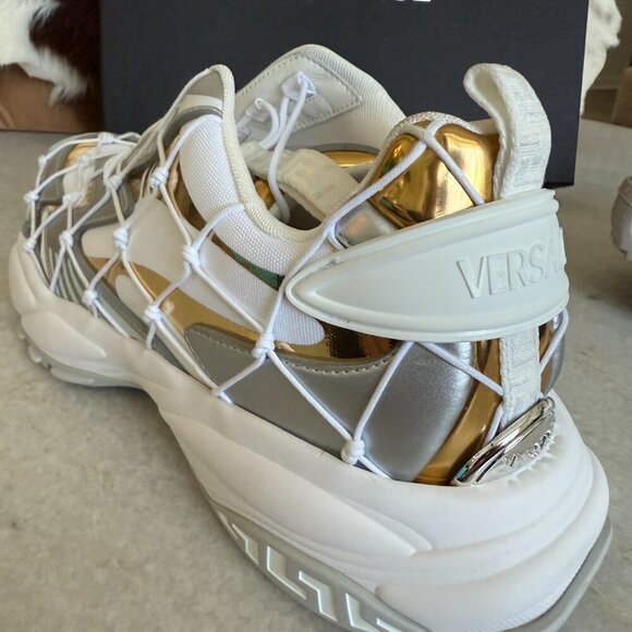 VERSACE Mercury‎ M_VS_03 Rope, Leather and Mesh Sneakers. 46 main image 4